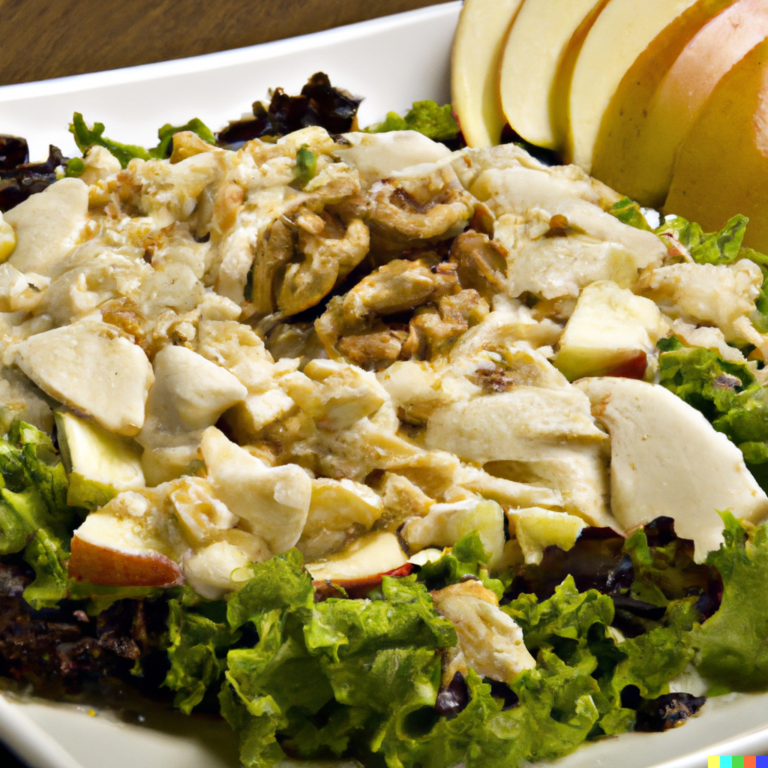 Salada de Frango com Maçãs e Nozes